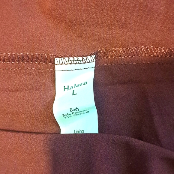 HALARA BREEZEFUL RACERBACK HIGH/LOW MIDI DRESS  L - Picture 10 of 11